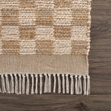 Ionut Checkered Jute Area Rug