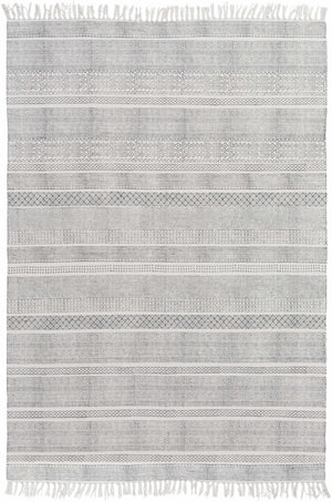 Durbin Off-White Cotton Flatweave Carpet - Clearance