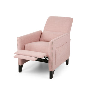 Pushback Recliner Chair with Side Pocket