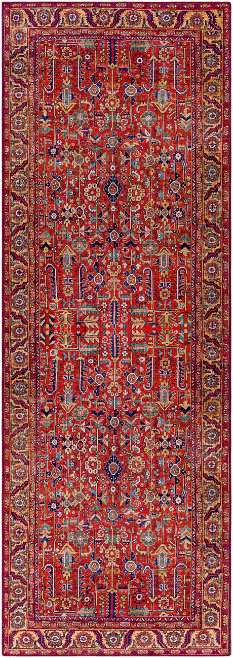 Edwardsburg Traditional Red Rug