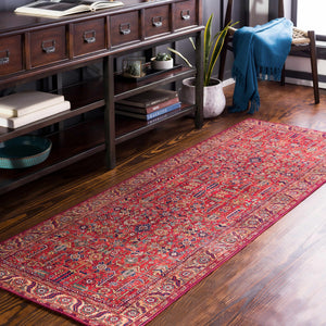 Edwardsburg Traditional Red Rug