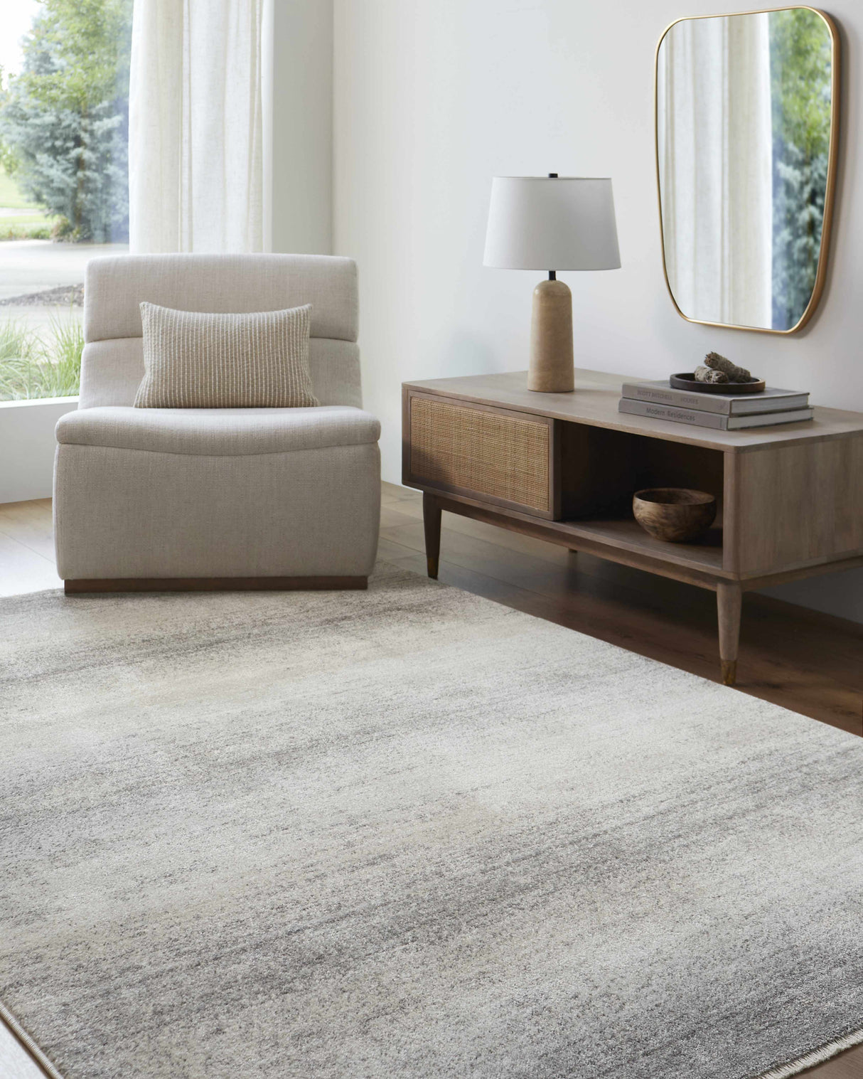Uzima Gray Area Rug - Clearance