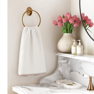 Cotton Border-Stitched 6-Piece Towel Set - Valery Collection