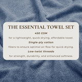 Cotton Terry Bath Towel Set - Cooper Collection