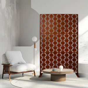 Outdoor & Indoor Metal Privacy Freestanding Decorative Screen