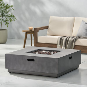 Modern Square Fire Pit With 50, 000 Btu