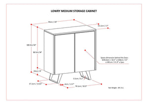 Lowry - Handcrafted Medium Storage Cabinet