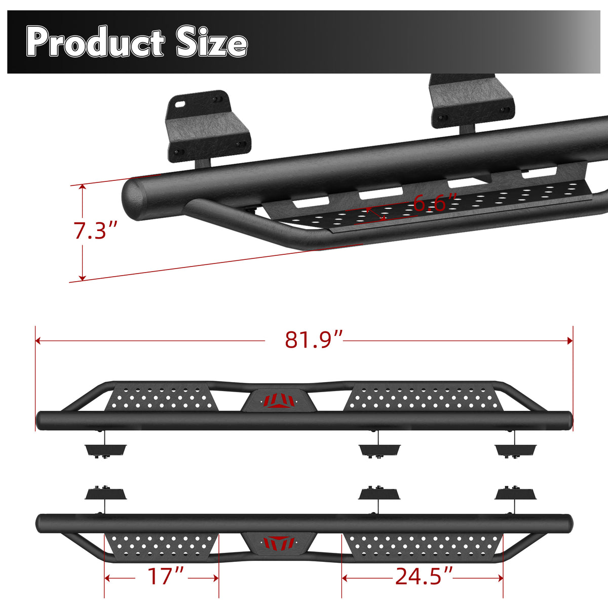 Running Boards for Ford SuperCrew Cab (2015-2026)