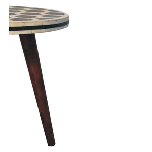 Inlay Bone Tripod Stool - Honey Caramel