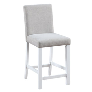 5 Piece Counter Height Table Set, Square Table And 4 Upholstered Chairs