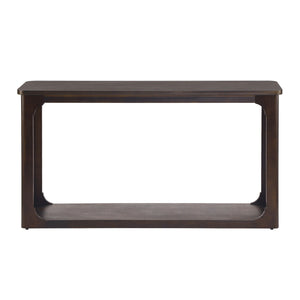Console Table With Open Arch Cutouts For Living Room Hallway - Espresso