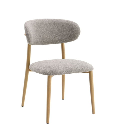 Kacey - Boucle Side Chair (Set of 2) - Gray - Best Buy Furniture
