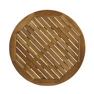 Stamford - Modern Outdoor Bistro Table With Water Resistant - Teak