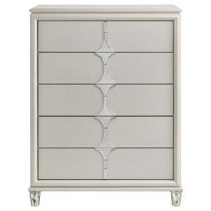 Gwendolyn - 5 Drawer Bedroom Chest Of Drawers - White
