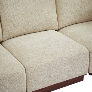 Velora 122 in. 6-Piece U Shaped Boucle Modular Sectional Sofa
