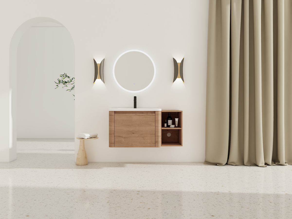 40'' Wall-Mounted Bathroom Vanity