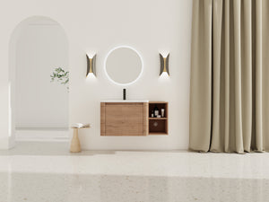 40'' Wall-Mounted Bathroom Vanity