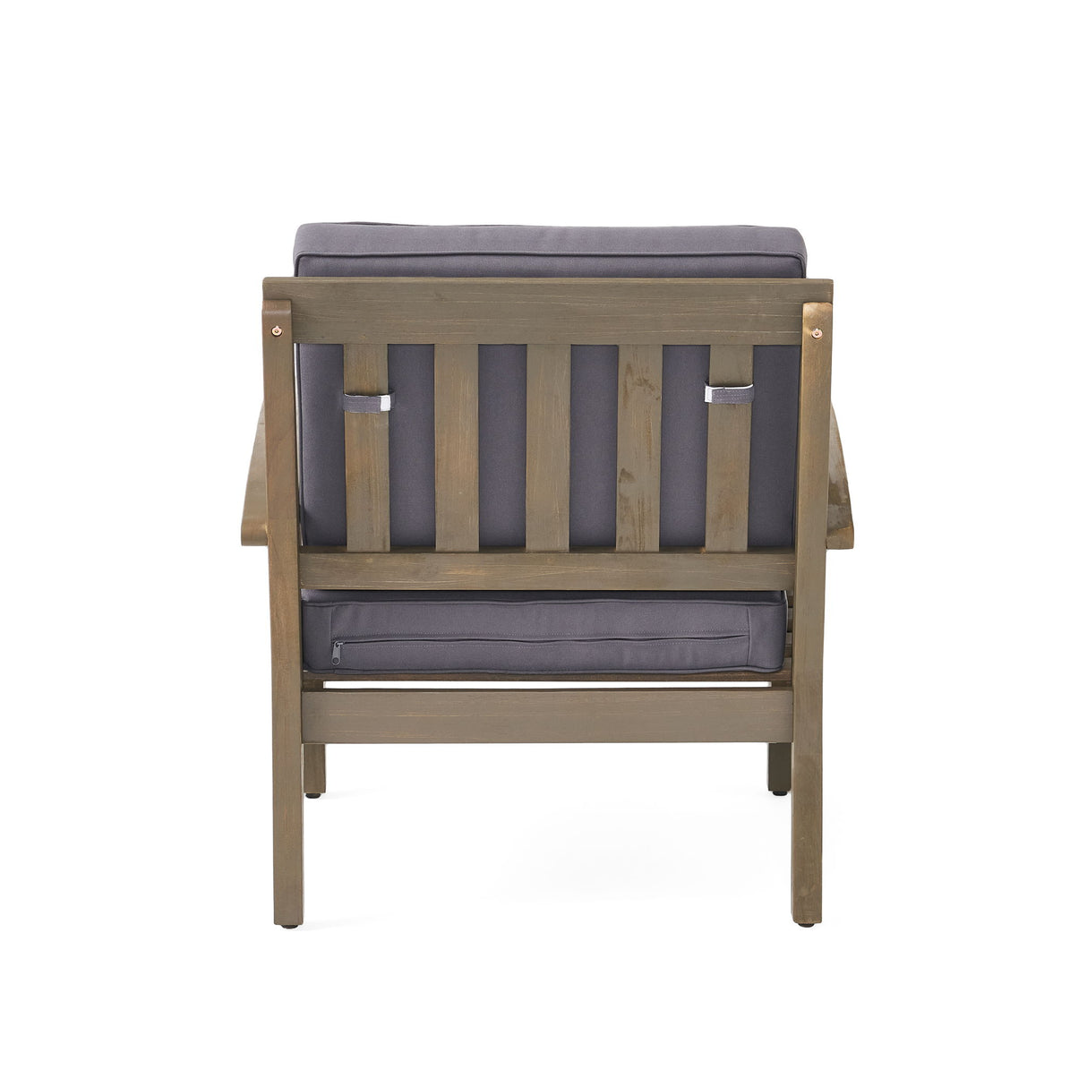 Peyton Club Chair Outdoor Seating Acacia Wood 32.25 X 28.00 X 31.25"
