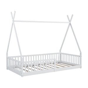 House Shaped Design Bed With Fence