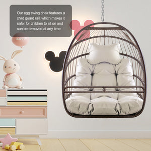 Khaki Hanging Swing Egg Chair
