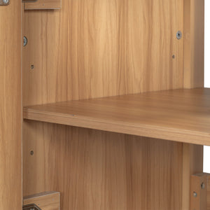 Bathroom Vanity, 2 Soft Close Doors, 3 Soft Close Drawers, Adjustable Shelf - Wood