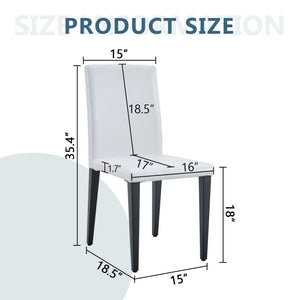 Versatile Dining Chairs With Comfortable Design And Metal Legs