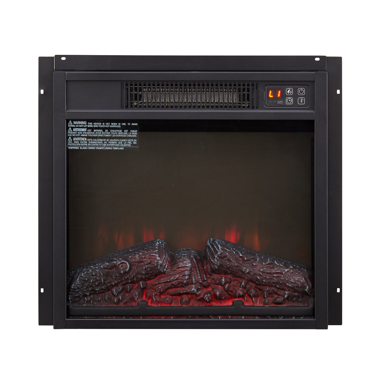Electric Fireplace Insert 18" 1400W Remote Control