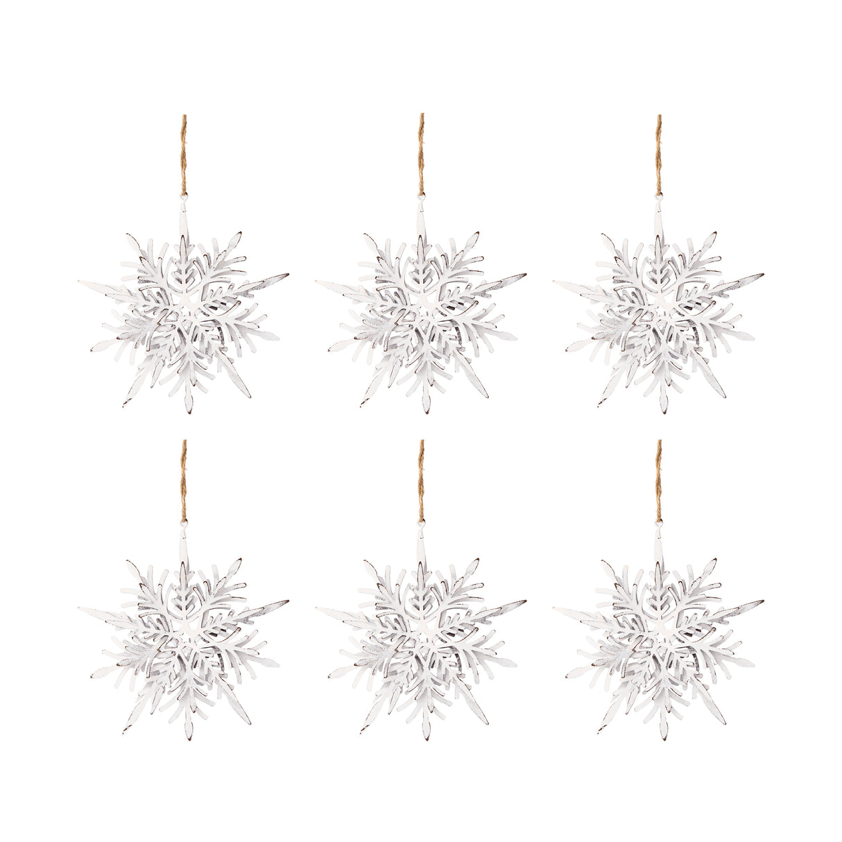 Iron Snowflake Hanger - Set of 6