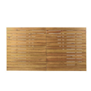 7 Pieces Acacia Wood Outdoor Dining Set with Teak Finish