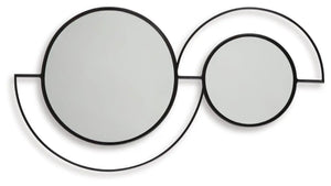 Shayham - Accent Mirror - Black - Best Buy Furniture