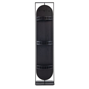 Full Length Standing Mirror, 360° Swivel Floor Mirror For Bedroom - Black