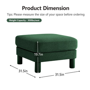 Ottoman Polyester-Green