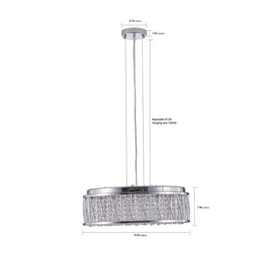 Modern Crystal Chandelier - 19 Inches