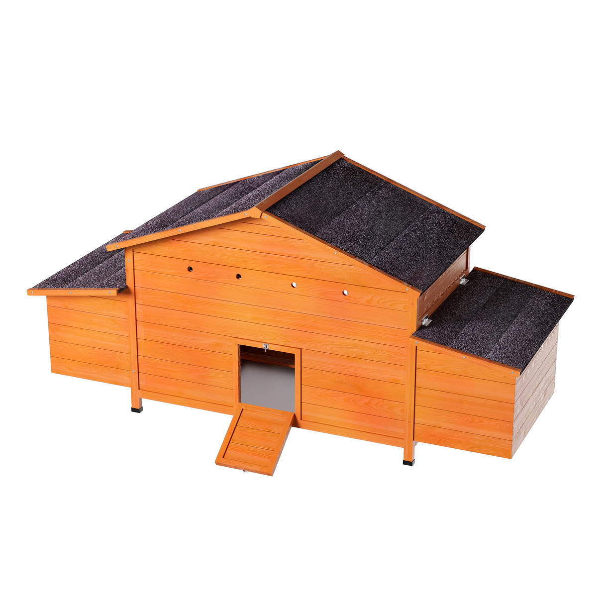 Large Wooden Chicken Coop with Nesting Box and Ventilated Hen House