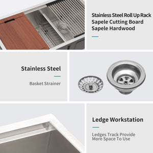 Modern Double Bowl Undermount Kitchen Sink