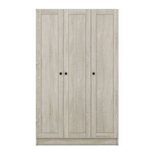 3 Door Shutter Wardrobe With Shelves