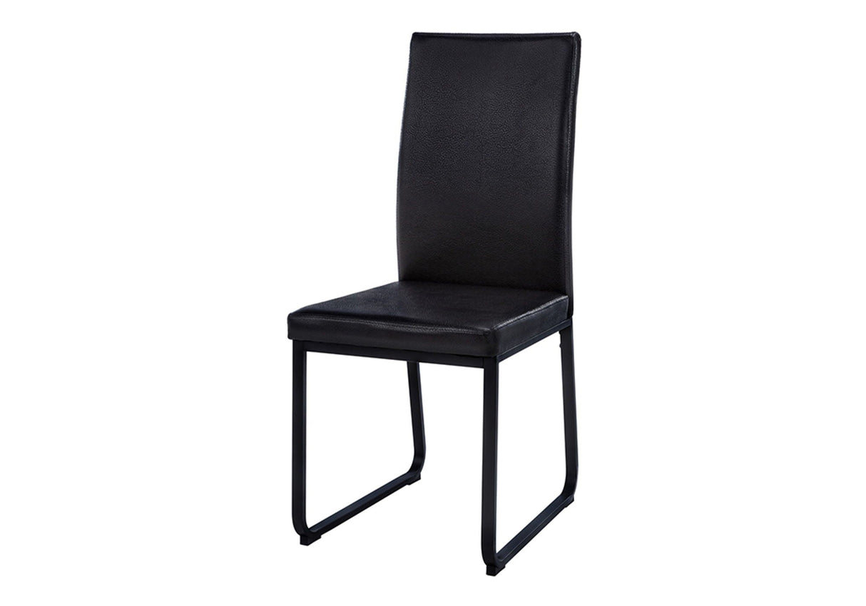 Dining Chair Side Upholstered, For Dining Room (Set of 2) - Black - Best Buy Furniture
