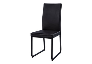 Dining Chair Side Upholstered, For Dining Room (Set of 2) - Black - Best Buy Furniture
