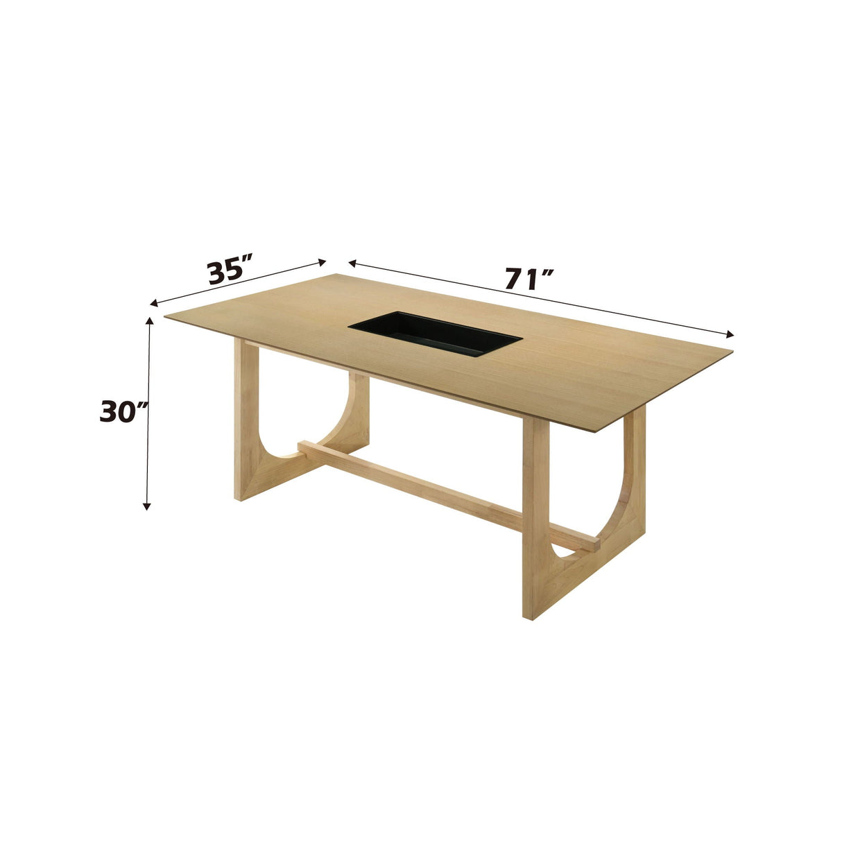 Blayde - Dining Table - Natural - Best Buy Furniture