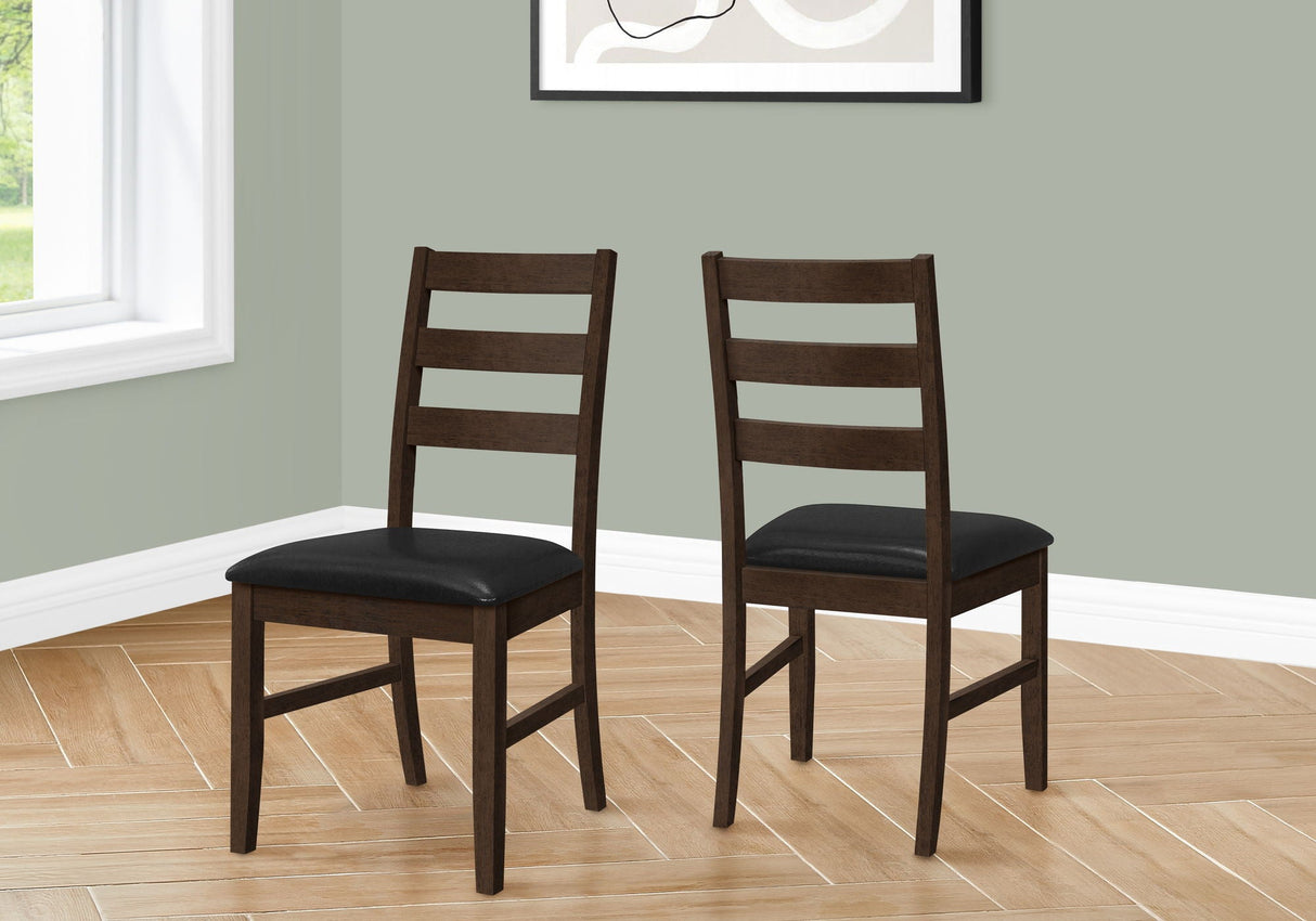 Dining Chair, Dining Room, Side, Upholstered, Transitional (Set of 2) - Black - Best Buy Furniture