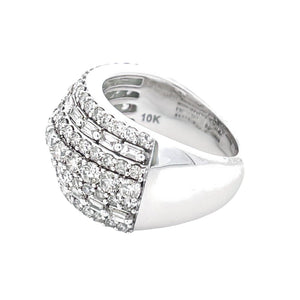 3.00ct Diamond Wedding Band Ring 10KT White Gold