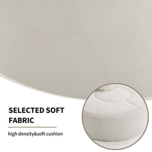 Round Sofa Bed with Memory Foam Sectional Couch