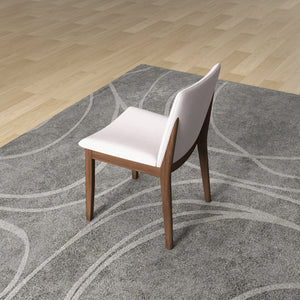 Laura - Mid-Century Modern Solid Wood Dining Chair (Set of 2)
