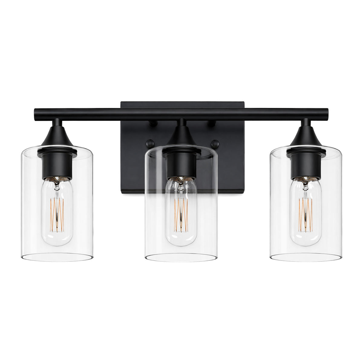 3-Light Matte Bathroom Vanity Wall Light