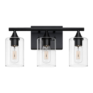 3-Light Matte Bathroom Vanity Wall Light