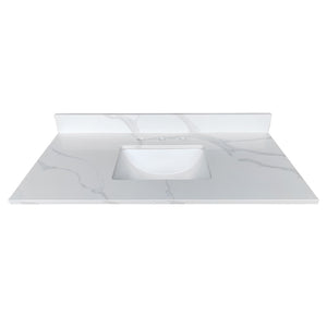 43-Inch Quartz Bathroom Vanity Top