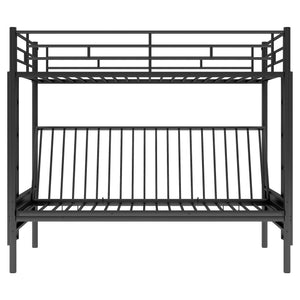 Twin Over Full Bunk Bed, Multifunction - Black