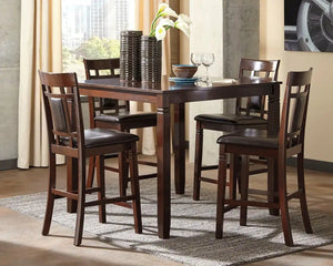 Bennox - DRM Counter Table Set (Set of 5) - Brown - Best Buy Furniture