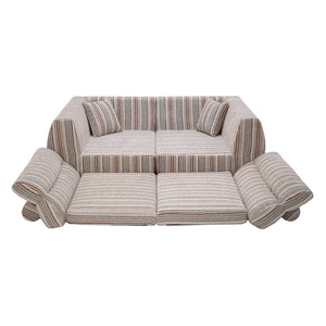 3 Seater, Couch With Throw Pillows For Living Room