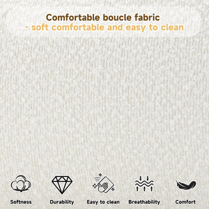 Cream Style Fabric Upholstered Bed, Simple Modern Bedroom King